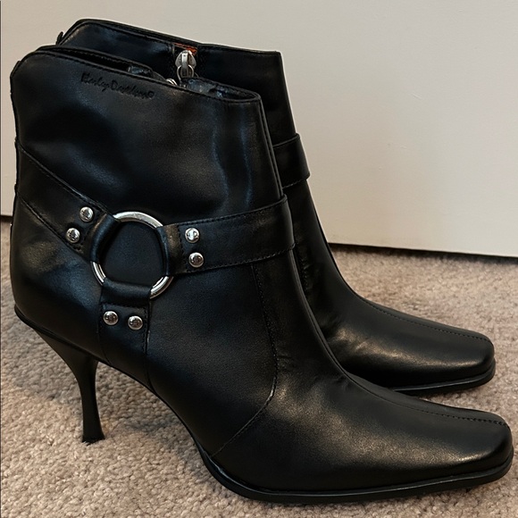 Harley-Davidson Black Heeled Boots - Picture 8 of 8